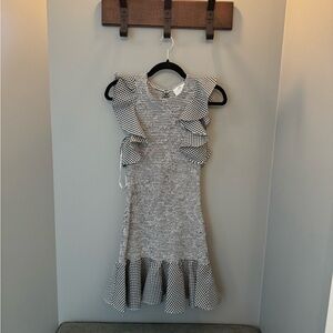 Stylish Black and White Dress